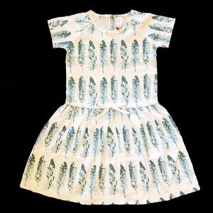 NWT Kate Quinn Organics Feather Dress SZ 6y